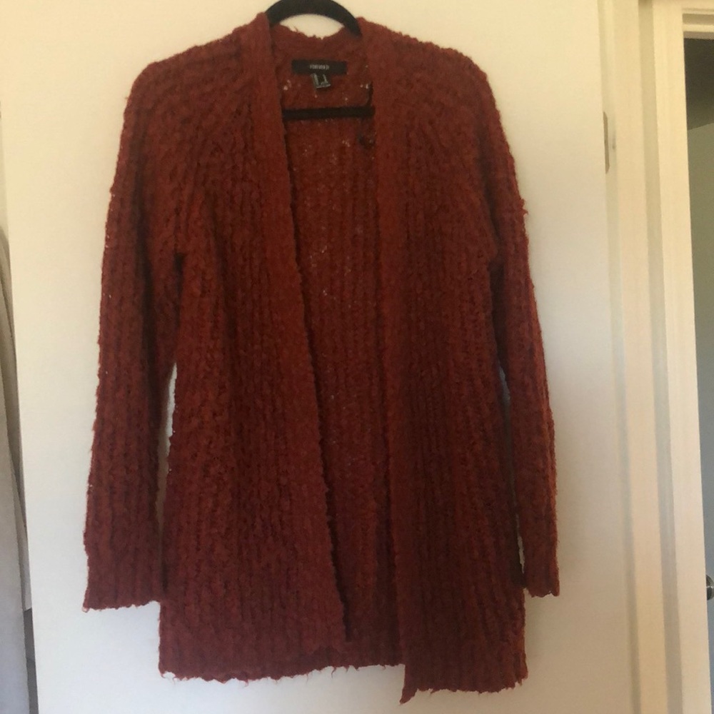 Burnt Orange knit cardigan